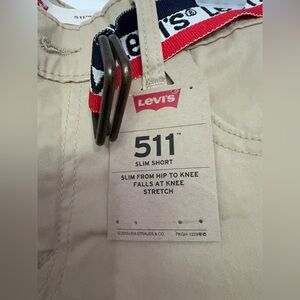 Levi's khaki shorts with belt NWT Levis 511 slim short stretch 16 reg w28